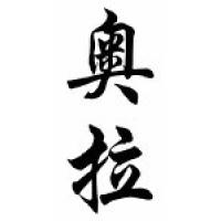 Aura Chinese Calligraphy Name Scroll
