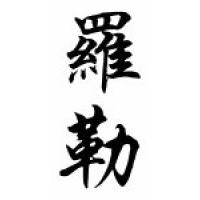 Basil Chinese Calligraphy Name Scroll