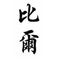 Bill Chinese Calligraphy Name Scroll
