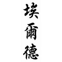 Elder Family Name Chinese Calligraphy Painting