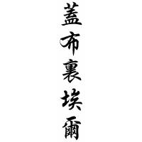 Gabriel Family Name Chinese Calligraphy Painting