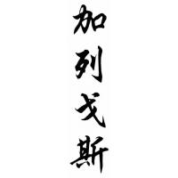 Gallegos Family Name Chinese Calligraphy Painting