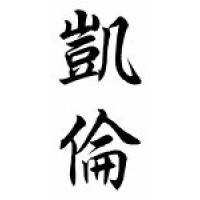 Karren Chinese Calligraphy Name Scroll