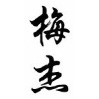 Major Family Name Chinese Calligraphy Scroll