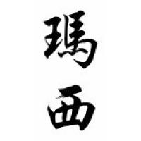 Marci Chinese Calligraphy Name Scroll
