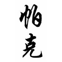 Park Family Name Chinese Calligraphy Painting