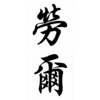 Raul Chinese Calligraphy Name Painting