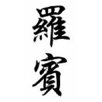Robin Chinese Calligraphy Name Scroll