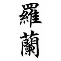 Rolando Chinese Calligraphy Name Painting
