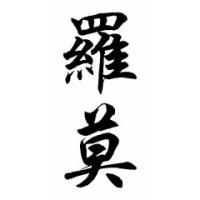 Romo Family Name Chinese Calligraphy Painting