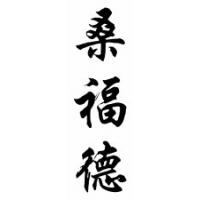 Sanford Family Name Chinese Calligraphy Scroll
