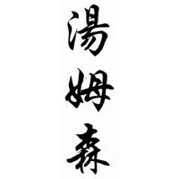 Thomson Family Name Chinese Calligraphy Painting