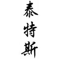 Titus Chinese Calligraphy Name Painting