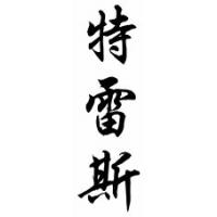 Tracee Chinese Calligraphy Name Scroll